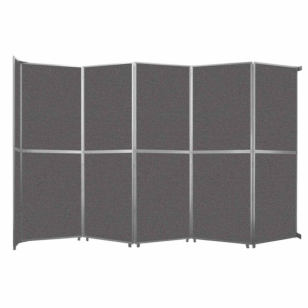 Operable Wall Folding Room Divider 19'6" x 12'3" Charcoal Gray Fabric